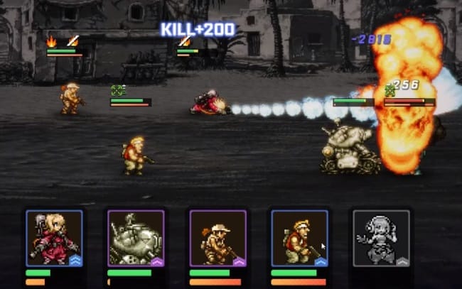 Metal Slug : Commanderの戦闘